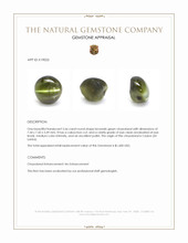 2.66 Ct. Cabochon Chrysoberyl from Ceylon (Sri Lanka) Appraisal