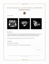 104.00 Ct. White Topaz from Ceylon (Sri Lanka) Appraisal