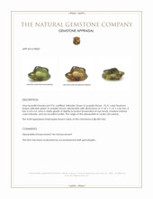 10.41 Ct. Alexandrite Crystal from Ceylon (Sri Lanka) Appraisal