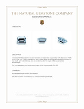 2.72 Ct. Aquamarine from Mozambique Appraisal