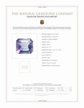 1.01 Ct. Bluish Purple Spinel from Ceylon (Sri Lanka) Scan Report