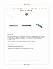 3.53 Ct. Tourmaline from Brazil Appraisal