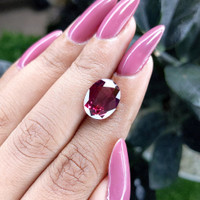 6.14 Ct. Rhodolite Garnet from Tanzania Life Style