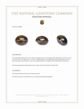 3.50 Ct. Cabochon Chrysoberyl from Tanzania Appraisal