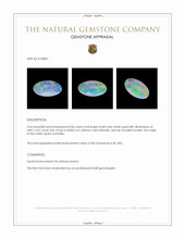 0.06 Ct. White Opal from Australia Appraisal