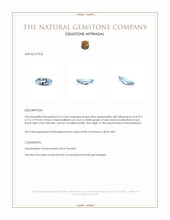 0.52 Ct. Blue Aquamarine from Mozambique Appraisal