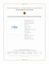 0.59 Ct. Blue Aquamarine from Mozambique Scan Report
