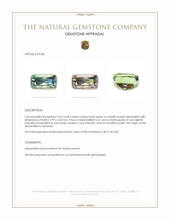 2.44 Ct. Alexandrite from Tanzania Appraisal