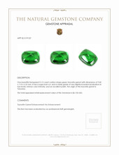 3.15 Ct. Cabochon Tsavorite Garnet from Tanzania Appraisal