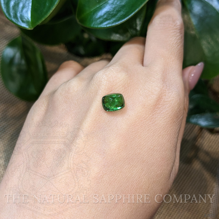 3.15 Ct. Cabochon Tsavorite Garnet from Tanzania