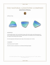 12.85 Ct. Boulder Opal from Australia Appraisal
