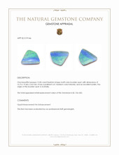 12.85 Ct. Multi Color Boulder Opal (Ironstone Opal) from Australia Appraisal