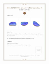 11.19 Ct. Blue Boulder Opal from Australia Appraisal