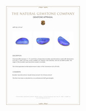 11.19 Ct. Blue Boulder Opal (Ironstone Opal) from Australia Appraisal