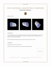 10.39 Ct. Multi Color White Opal from Australia Appraisal