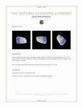 10.39 Ct. Multi Color White Opal (Light Opal) from Australia Appraisal