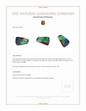 3.82 Ct. Multi Color Black Opal (Dark Opal) from Australia Appraisal