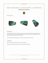 3.82 Ct. Multi Color Black Opal (Dark Opal) from Australia Appraisal