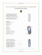 3.82 Ct. Black Opal from Australia 3 D Scan Report