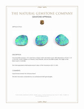 1.92 Ct. Multi Color Black Opal (Dark Opal) from Australia Appraisal