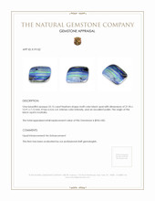 23.15 Ct. Black Opal from Australia Appraisal