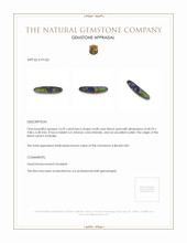 16.59 Ct. Black Opal from Australia Appraisal