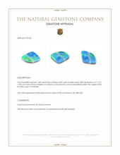 1.84 Ct. Multi Color Boulder Opal (Ironstone Opal) from Australia Appraisal