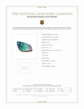 1.39 Ct. Multi Color Black Opal (Dark Opal) from Australia Scan Report