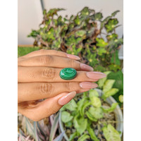 21.13 Ct. Cabochon Malachite from Russia Life Style
