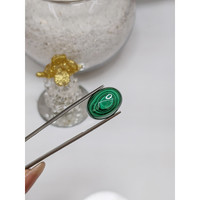 21.13 Ct. Cabochon Malachite from Russia Life Style