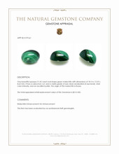 21.43 Ct. Cabochon Malachite from Russia Appraisal