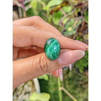 21.43 Ct. Cabochon Malachite from Russia Life Style