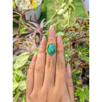 21.43 Ct. Cabochon Malachite from Russia Life Style