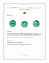 28.70 Ct. Cabochon Malachite from Russia Appraisal