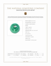 28.70 Ct. Cabochon Malachite from Russia Scan Report