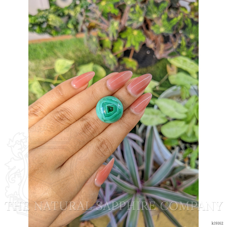 28.70 Ct. Cabochon Malachite from Russia