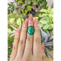 17.96 Ct. Cabochon Malachite from Russia Life Style