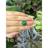 24.81 Ct. Cabochon Malachite from Russia Life Style