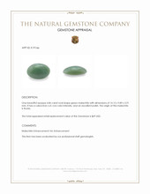 4.86 Ct. Cabochon Malachite from Russia Appraisal