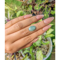 4.86 Ct. Cabochon Malachite from Russia Life Style