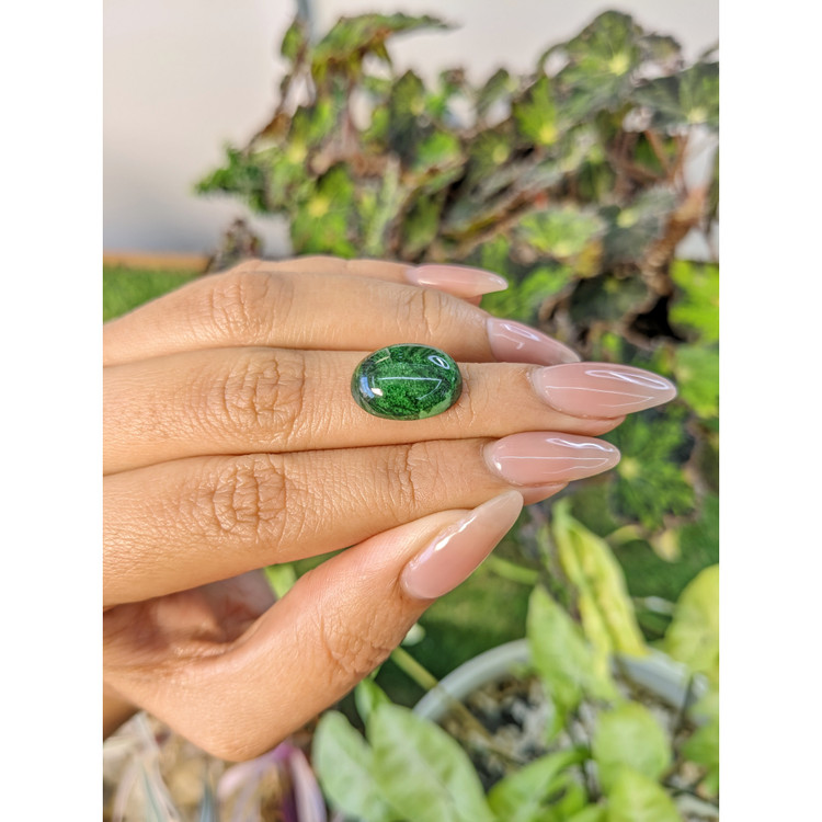 10.64 Ct. Cabochon Malachite from Russia