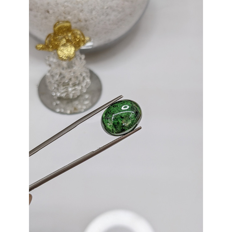 10.64 Ct. Cabochon Malachite from Russia