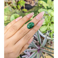 11.12 Ct. Cabochon Malachite from Russia Life Style