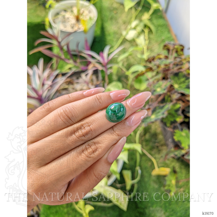 26.16 Ct. Cabochon Malachite from Russia