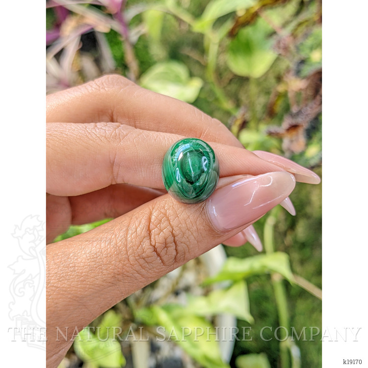 26.16 Ct. Cabochon Malachite from Russia