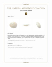 3.44 Ct. Cabochon White Opal from United States Appraisal