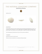 3.44 Ct. Cabochon White Opal from United States Appraisal