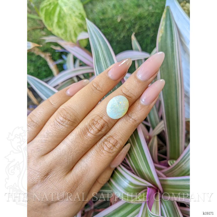 3.44 Ct. Cabochon White Opal from United States