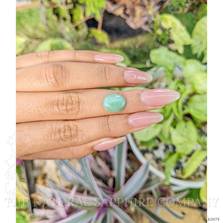 3.95 Ct. Cabochon White Opal from Burma (Myanmar)