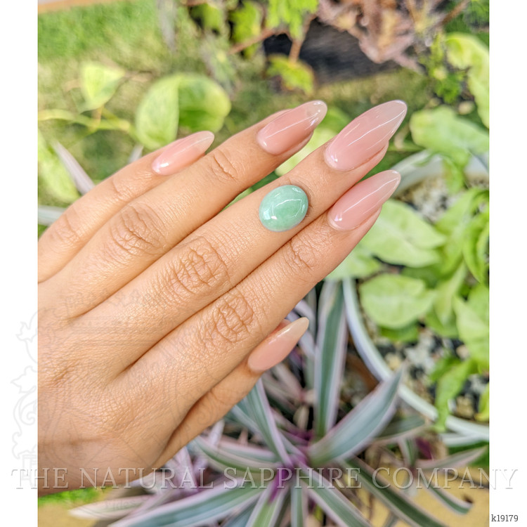 3.95 Ct. Cabochon White Opal from Burma (Myanmar)